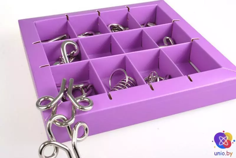 Набор металлических головоломок 3D Eureka 10 Metal Puzzles Purple | 473355