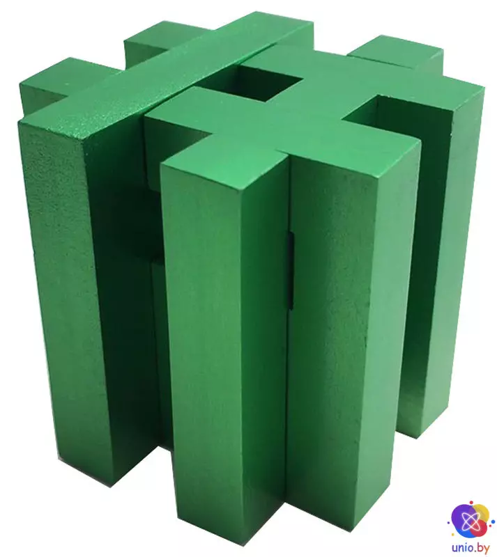 Головоломка металлическая Fortress Metal Puzzle in a can (green) | Крепость в банке (зеленая) 473442
