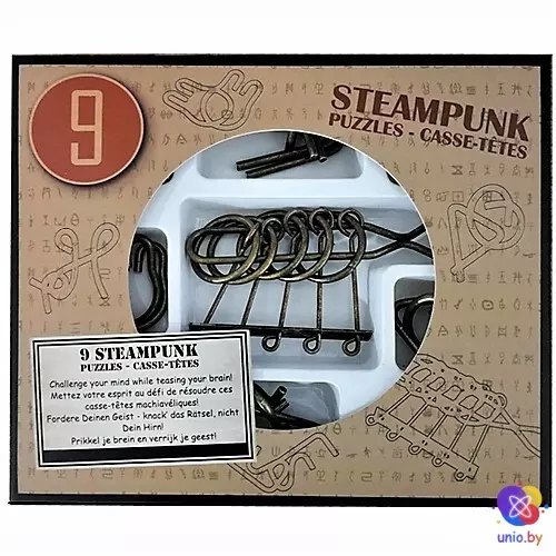 Набор головоломок Steampunk Puzzle Sets E3D Display 9 | Стимпанк (9 головоломок) (473205)
