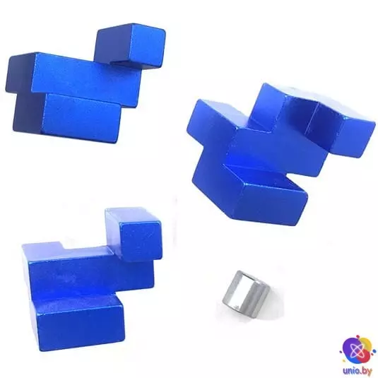 Головоломка металлическая Fortress Metal Puzzle in a can (blue) | Крепость в банке (синяя) 473441
