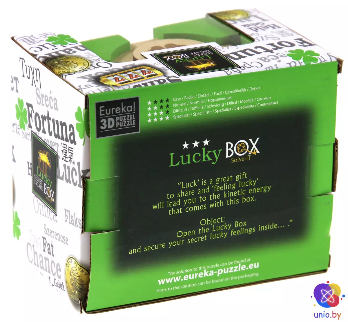 Головоломка деревянная LUCKY! Secret Escape Box | Секретный сундук удачи (473456)