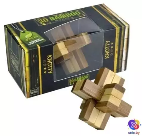 Головоломка деревянная 3D Eureka Bamboo Knotty Puzzle | Узлы