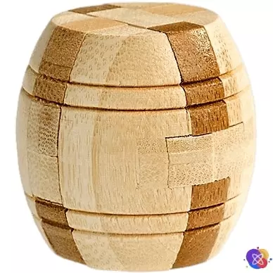 Головоломка деревянная 3D Eureka Bamboo Barrel Puzzle | Бочка