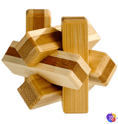 Головоломка бамбуковая 3D Eureka Bamboo Firewood Puzzle | Дрова
