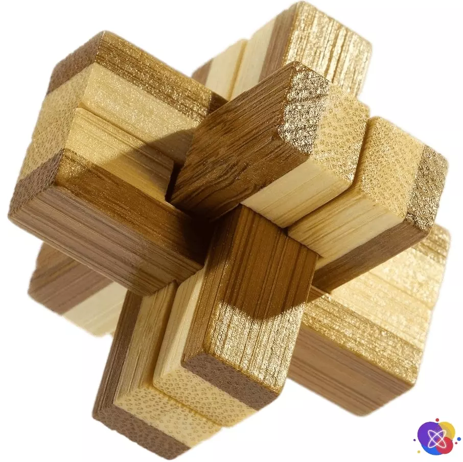 Головоломка деревянная 3D Eureka Bamboo Knotty Puzzle | Узлы