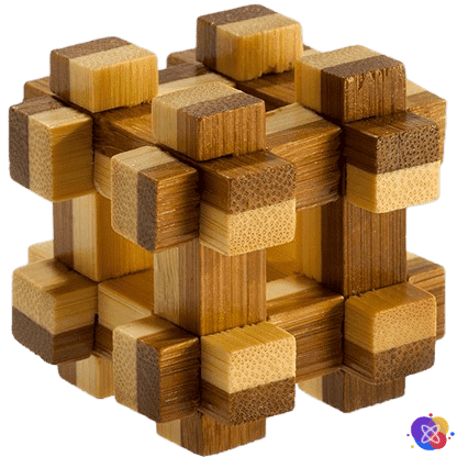Головоломка бамбуковая 3D Eureka Bamboo Prison House Puzzle | Тюремный дом
