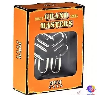 Головоломка металлическая 3D Eureka Grand Master Puzzles “MWM orang” | МВМ оранжевая