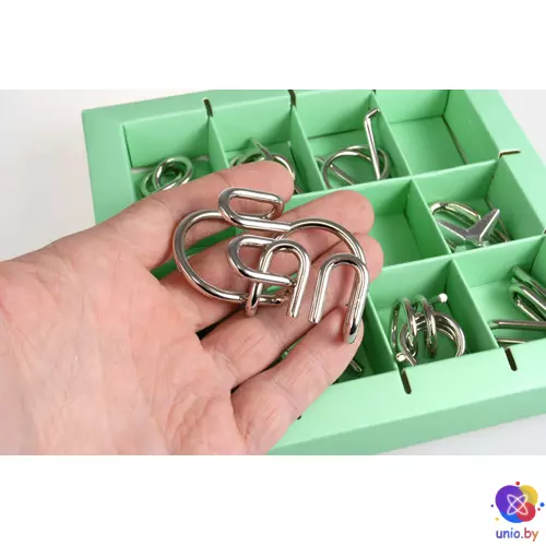 Набор металлических головоломок 3D Eureka 10 Metal Puzzles Green | 473355